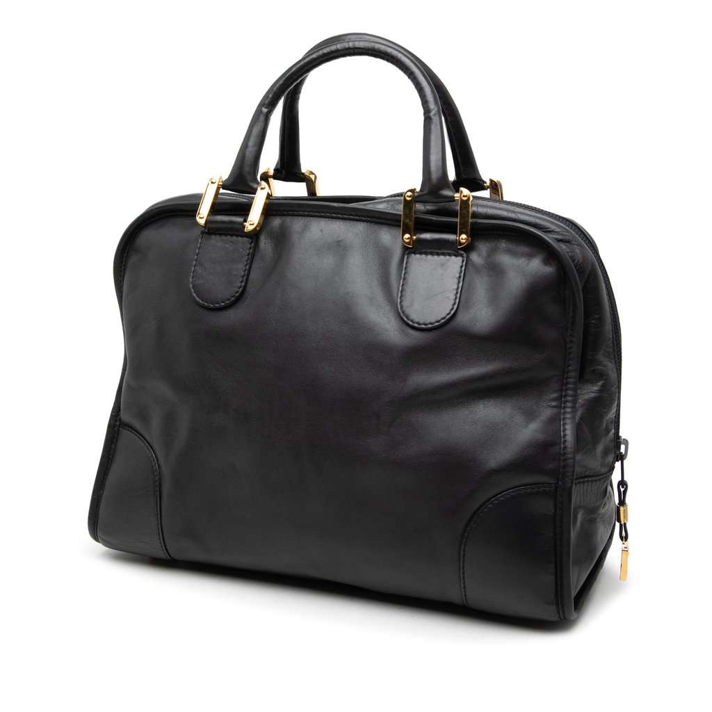 LOEWE Leather Amazona 32 Black Leather Very good - Back View