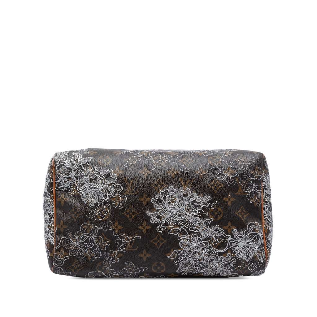 Louis Vuitton Monogram Dentelle Speedy 30 Brown Good - Inside View
