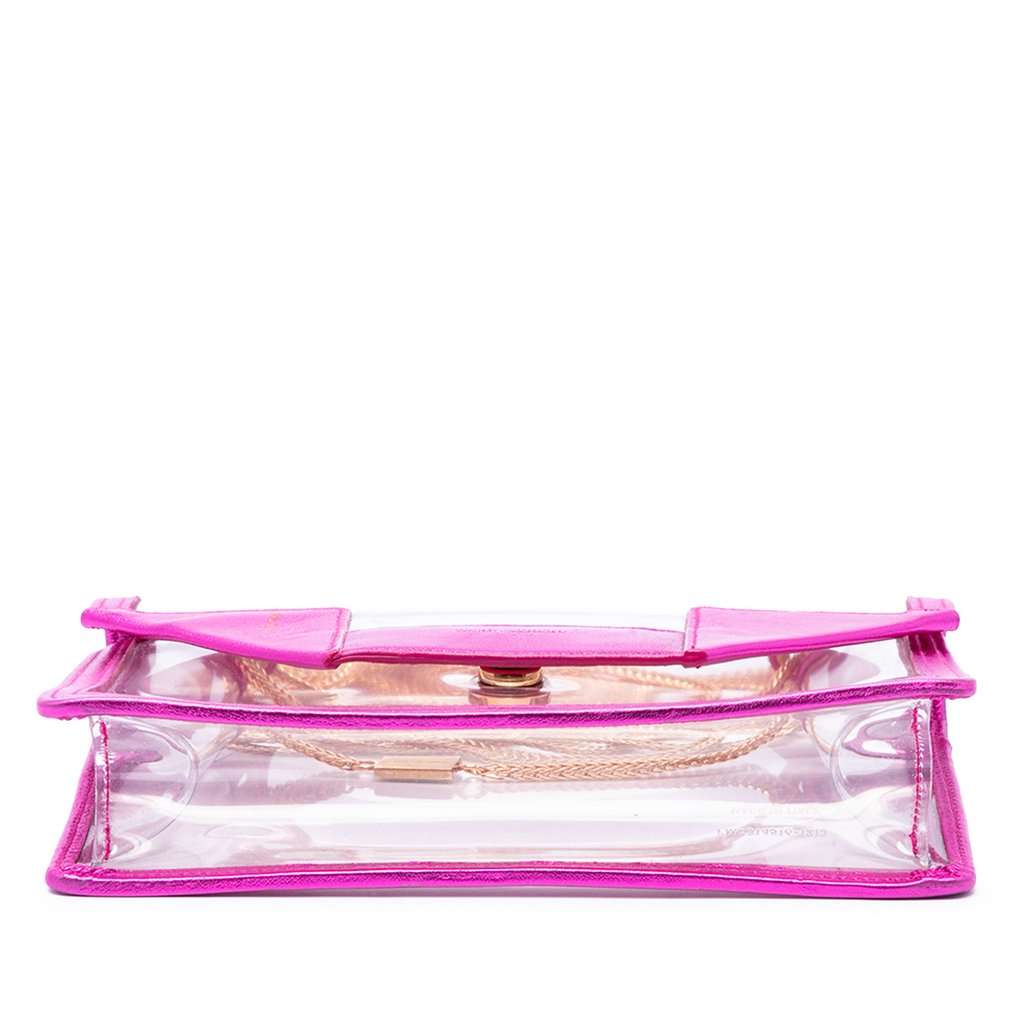 Saint Laurent Small Metallic Leather Trimmed PVC Betty Crossbody White Plastic Very good - Inside View