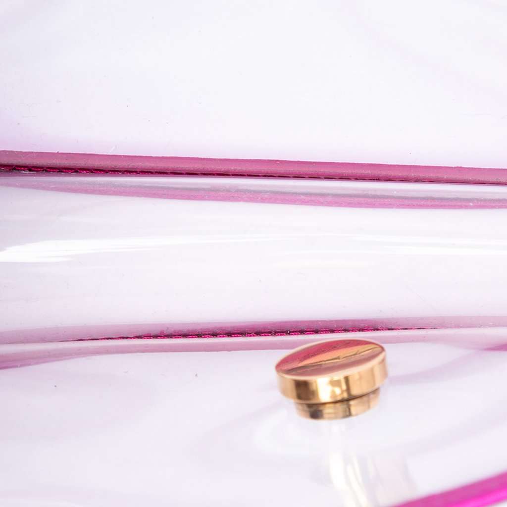 Saint Laurent Small Metallic Leather Trimmed PVC Betty Crossbody White Plastic Very good - Model View