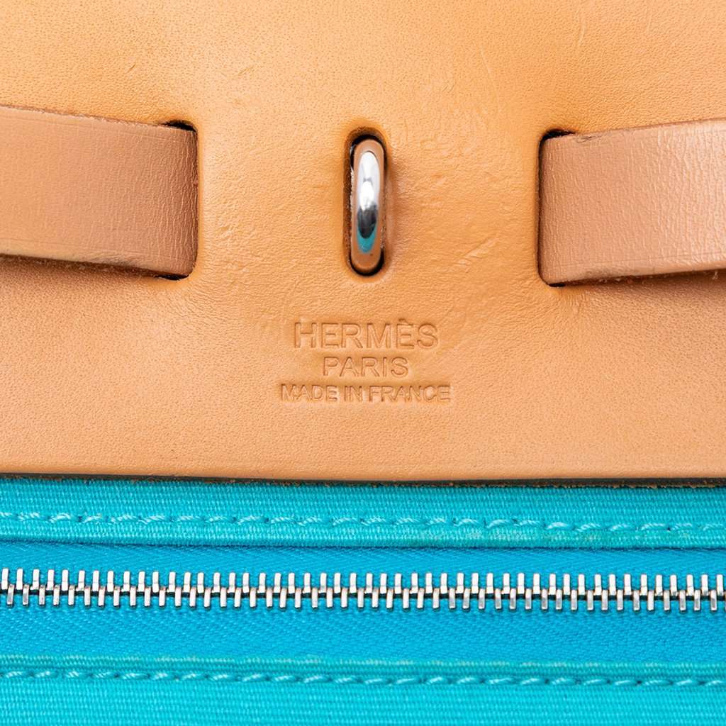 Hermès Toile Herbag Zip 31 Blue Very good condition - Box View