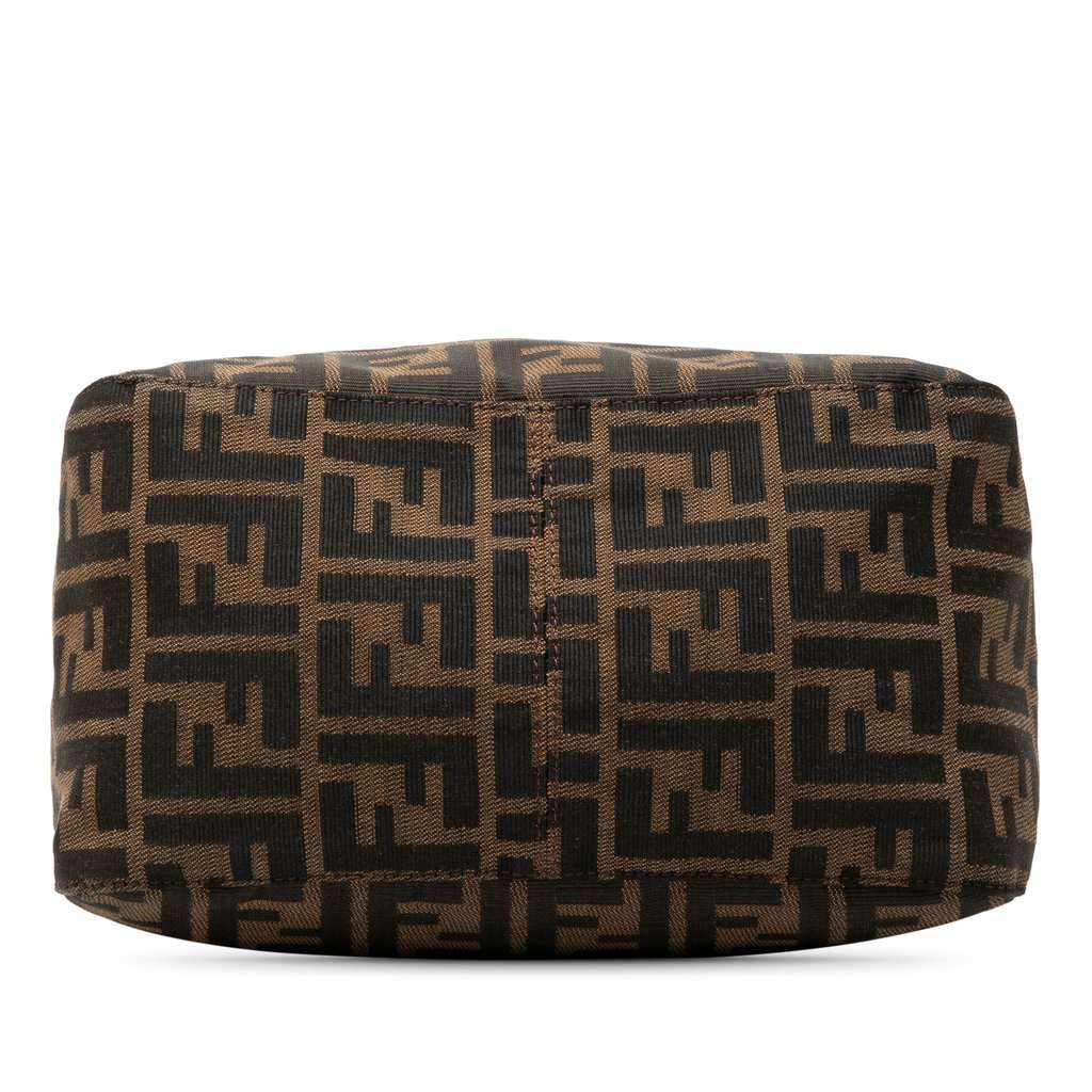Fendi Zucca Canvas Double Flap Shoulder Bag Brown Very good condition - Inside View