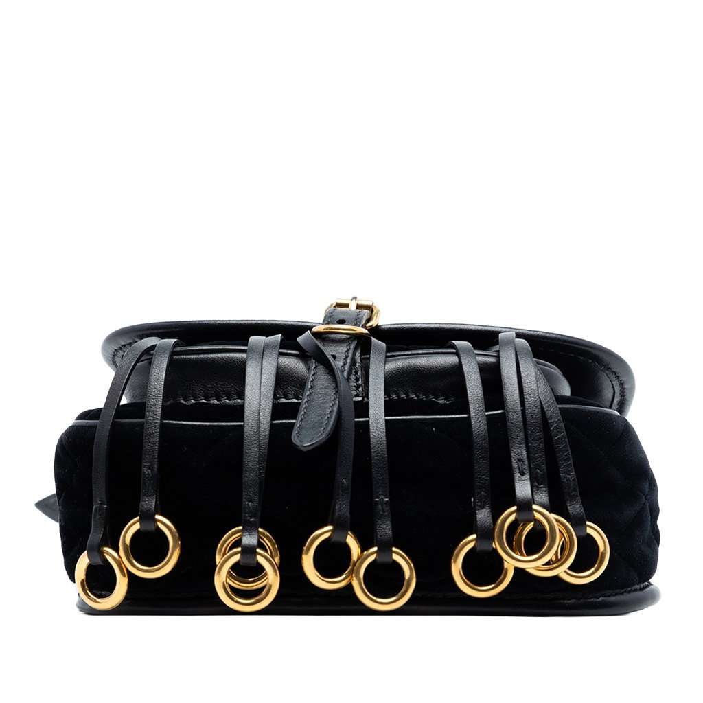 Prada Impuntu Velluto Corsaire Crossbody Black Very good condition - Inside View