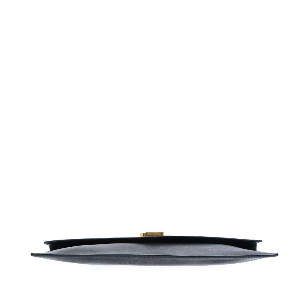 Saint Laurent Grain de Poudre Uptown Pouch Black Leather Very good - Inside View