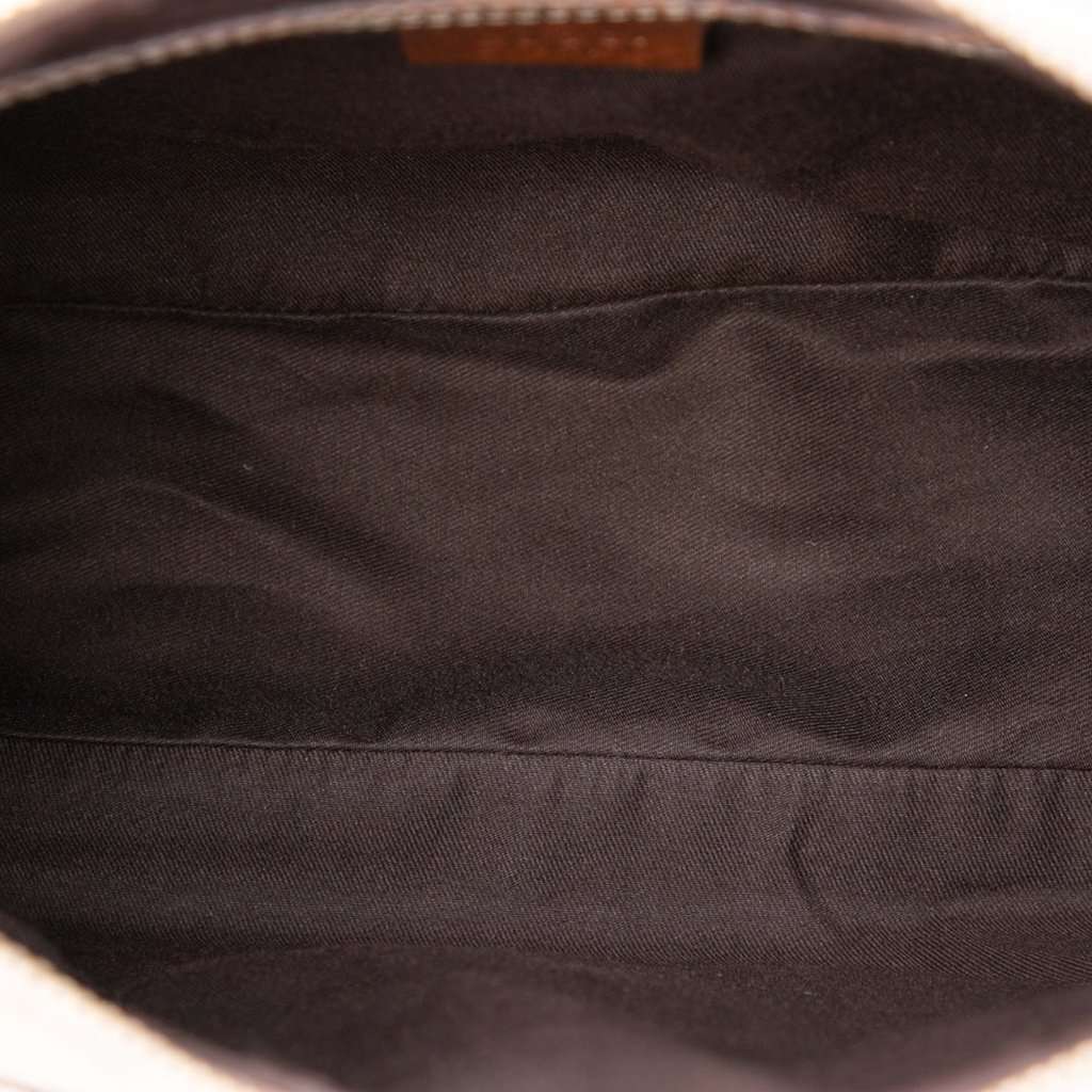 Gucci GG Canvas Bamboo Anita Handbag Beige Very good - Model View