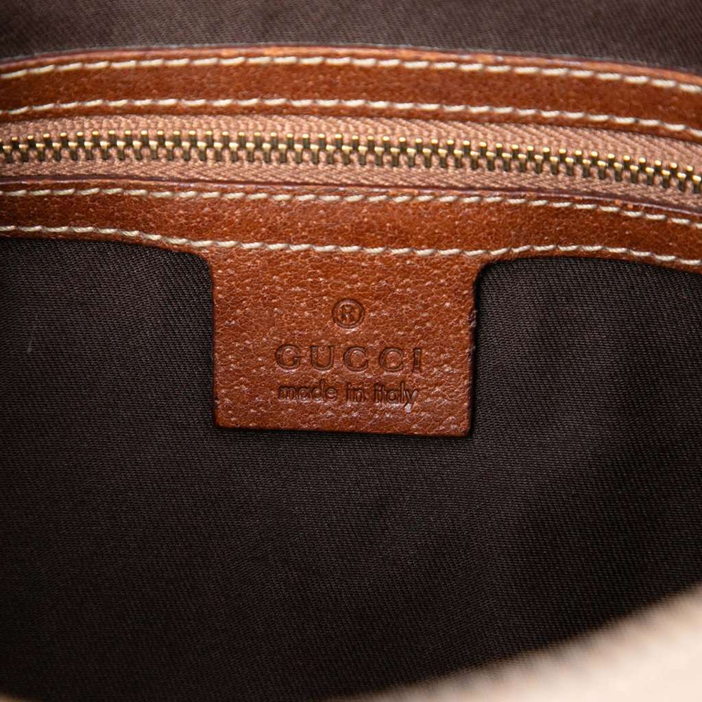 Gucci GG Canvas Bamboo Anita Handbag Beige Very good - Box View