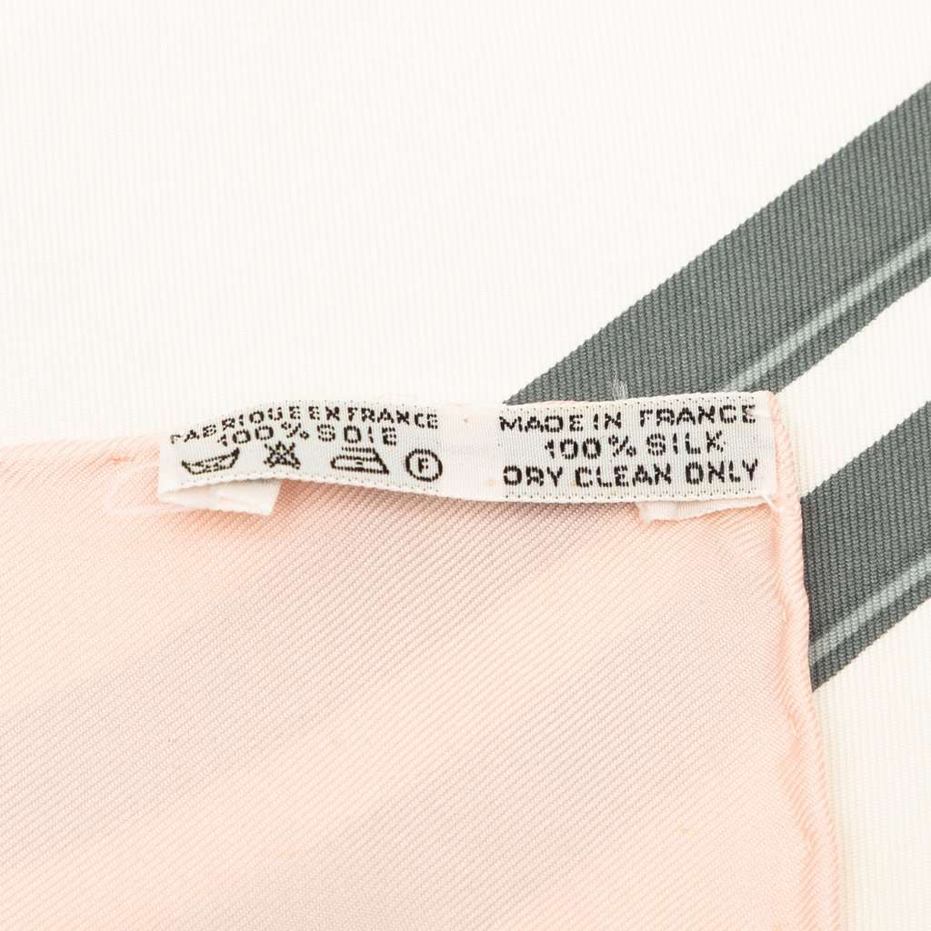 Hermès Brides de Gala Silk Scarf 90 Pink Very good - Inside View