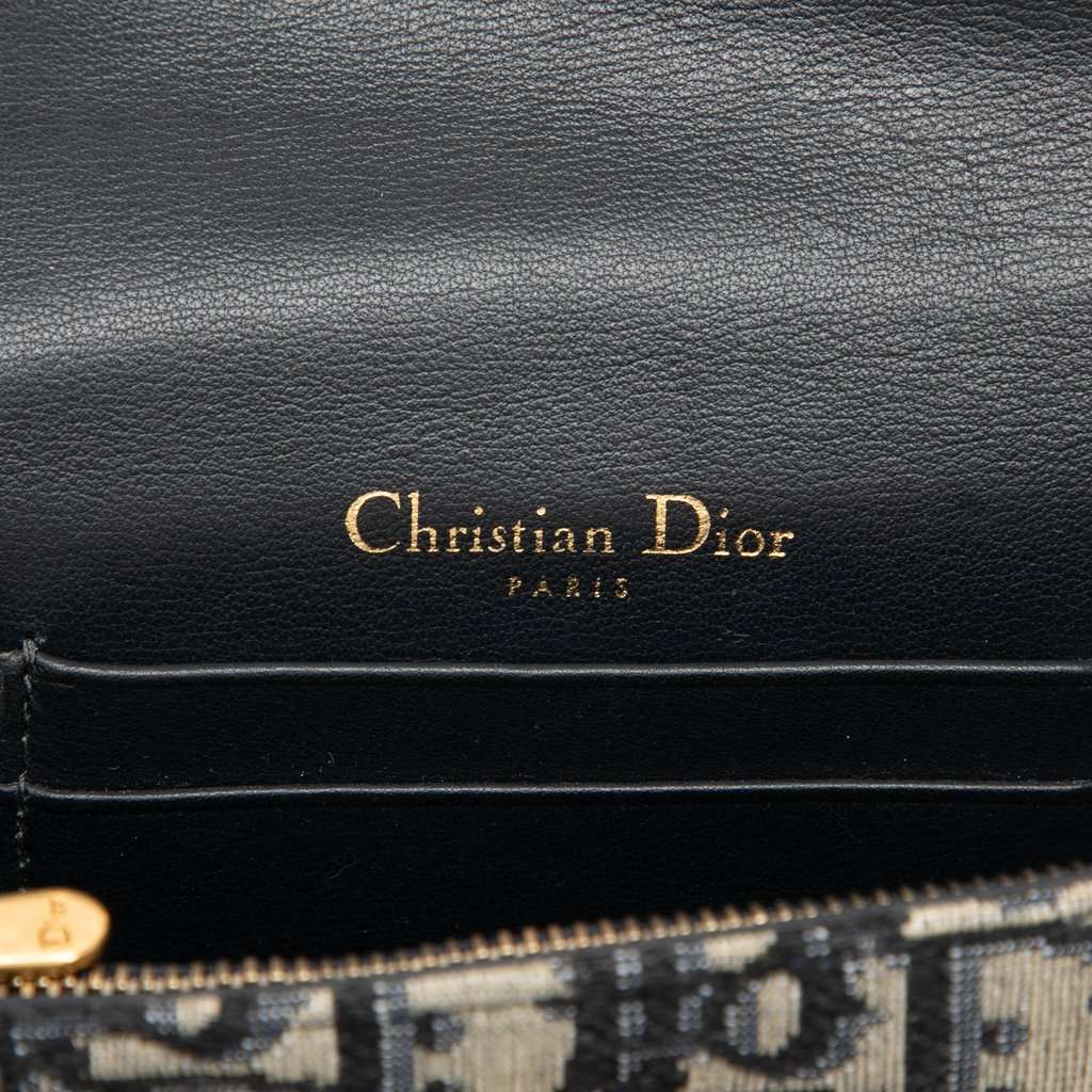 Dior Oblique Canvas Saddle Belt Bag Blue Very good - Box View