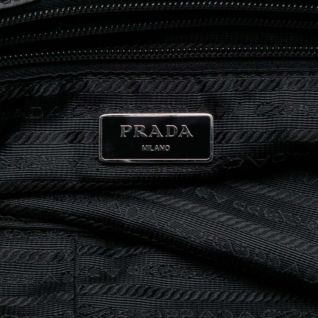 Prada Tessuto City and Jungle Print Tote Black Very good condition - Box View
