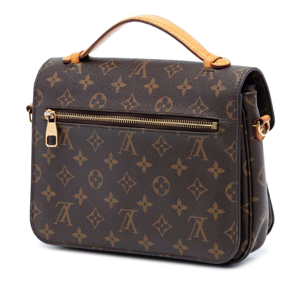 Louis Vuitton Monogram Pochette Metis Brown Very good - Back View