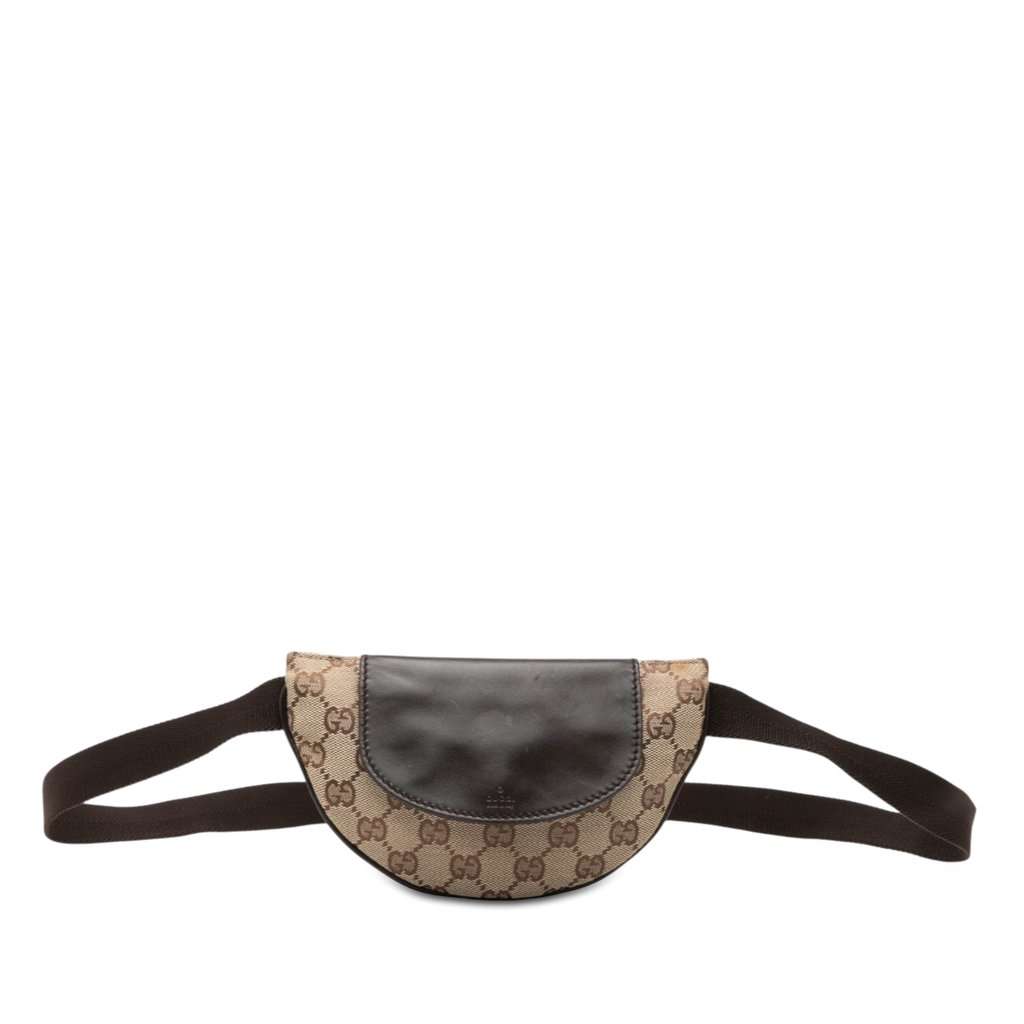 Gucci GG Canvas Belt Bag Beige Very good - Front View
