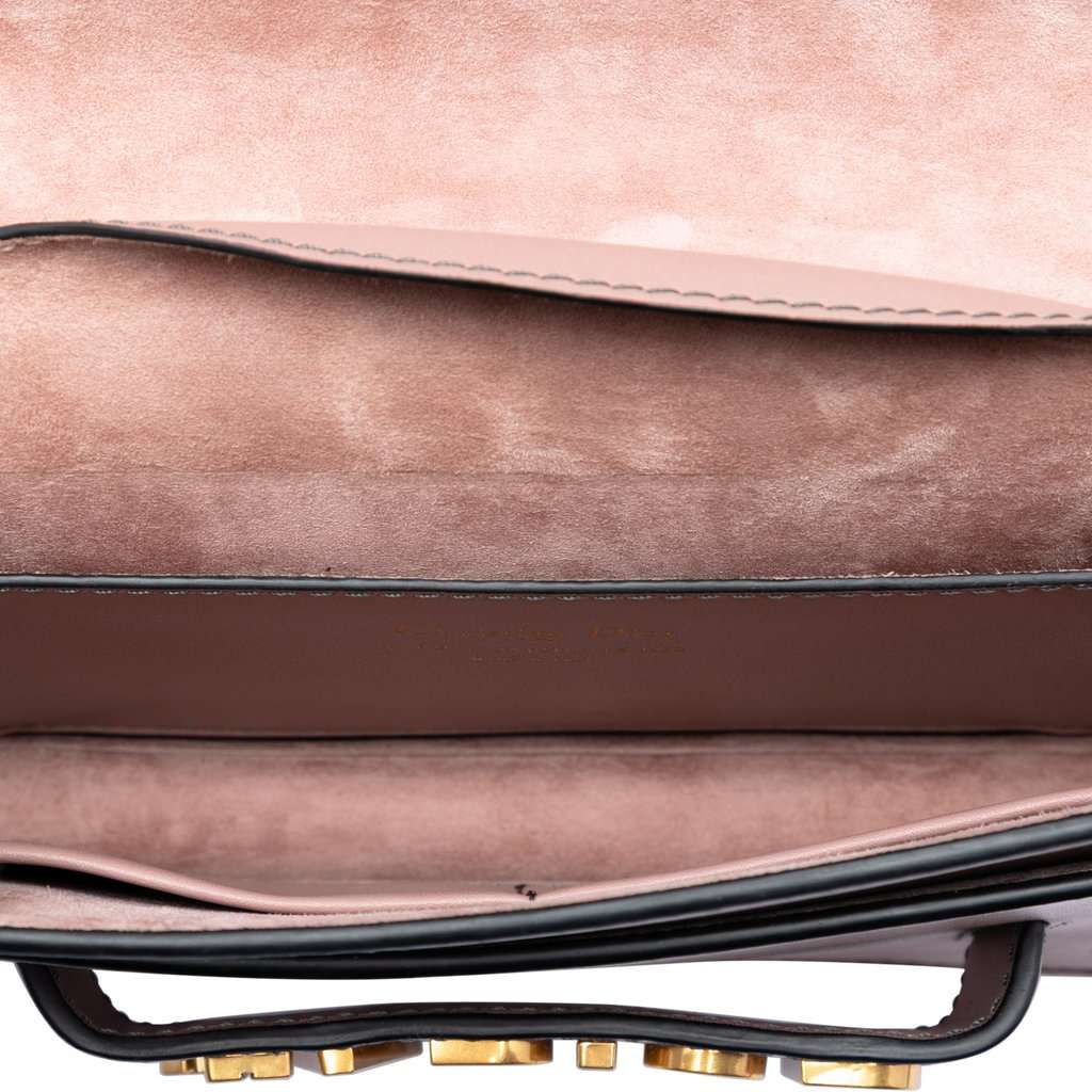 Dior Jardin Japonais Medium Calfskin JAdior Chain Flap Pink Leather Very good - Model View