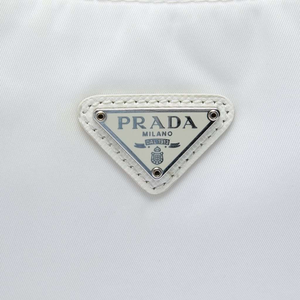 Prada Mini Tessuto Re Edition 2000 Shoulder Bag White Good - Box View