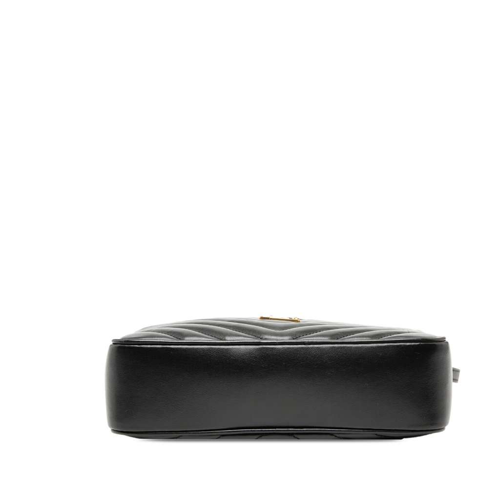 Saint Laurent Matelasse Leather Monogram Lou Camera Bag Black Leather Very good condition - Inside View