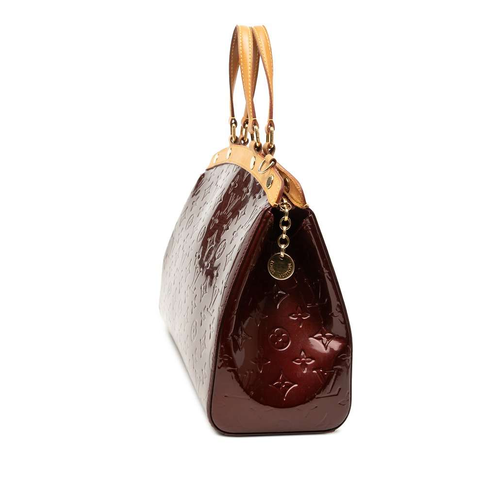 Louis Vuitton Monogram Vernis Brea MM Red Leather Very good condition - Back View