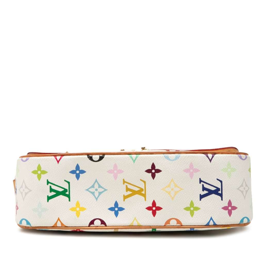 Louis Vuitton Monogram Multicolore Sologne White Very good - Inside View