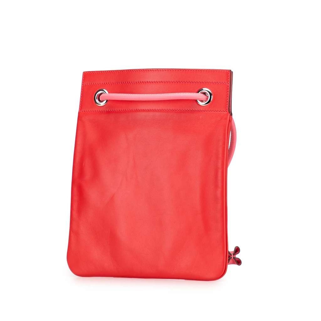 Hermès Mini Swift Aline Bag Red Leather Very good condition - Back View