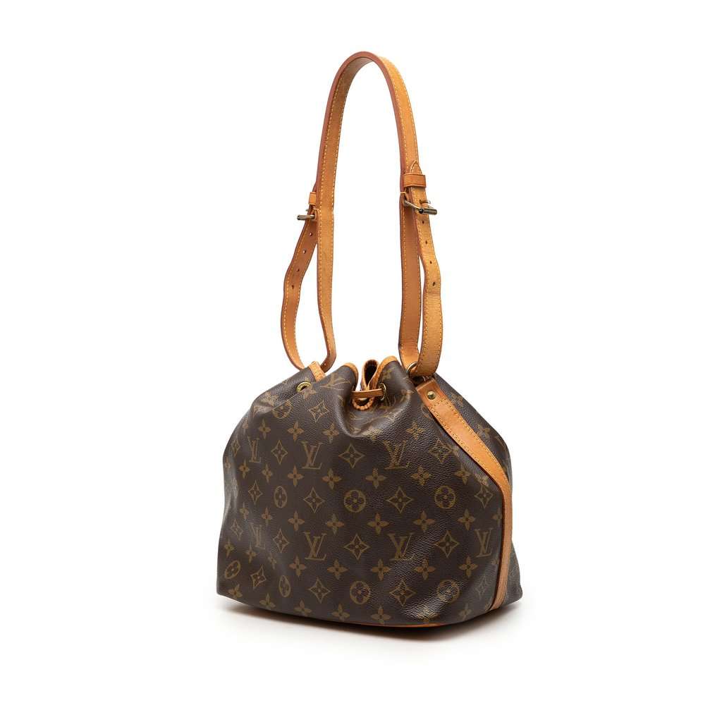 Louis Vuitton Monogram Petit Noe Brown Good condition - Back View
