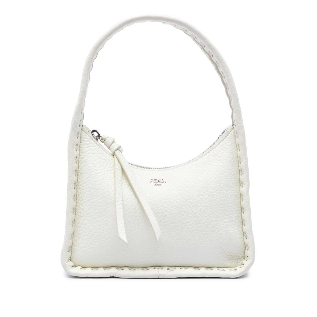 Fendi Mini Cuoio Romano Selleria Fendessence Handbag White Leather Very good condition - Front View