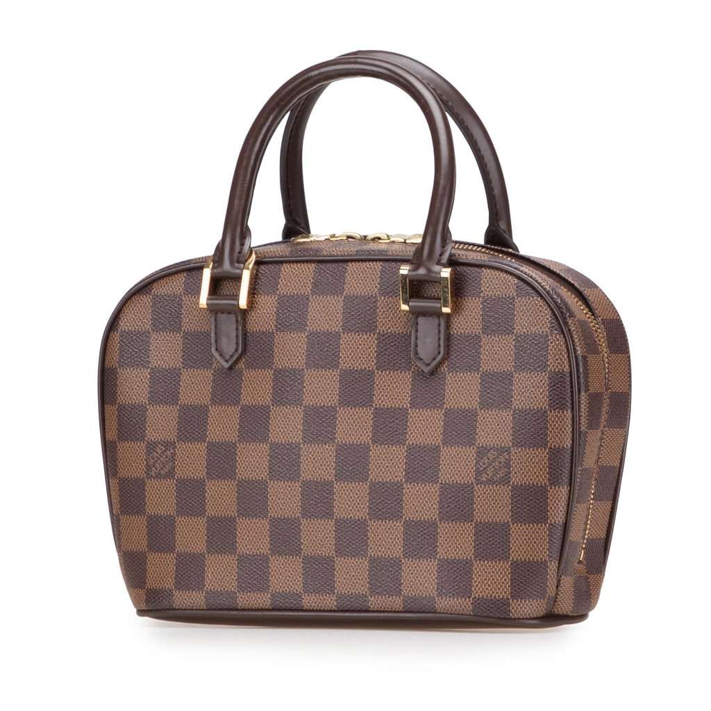Louis Vuitton Damier Ebene Mini Sarria Brown Canvas Very good - Back View