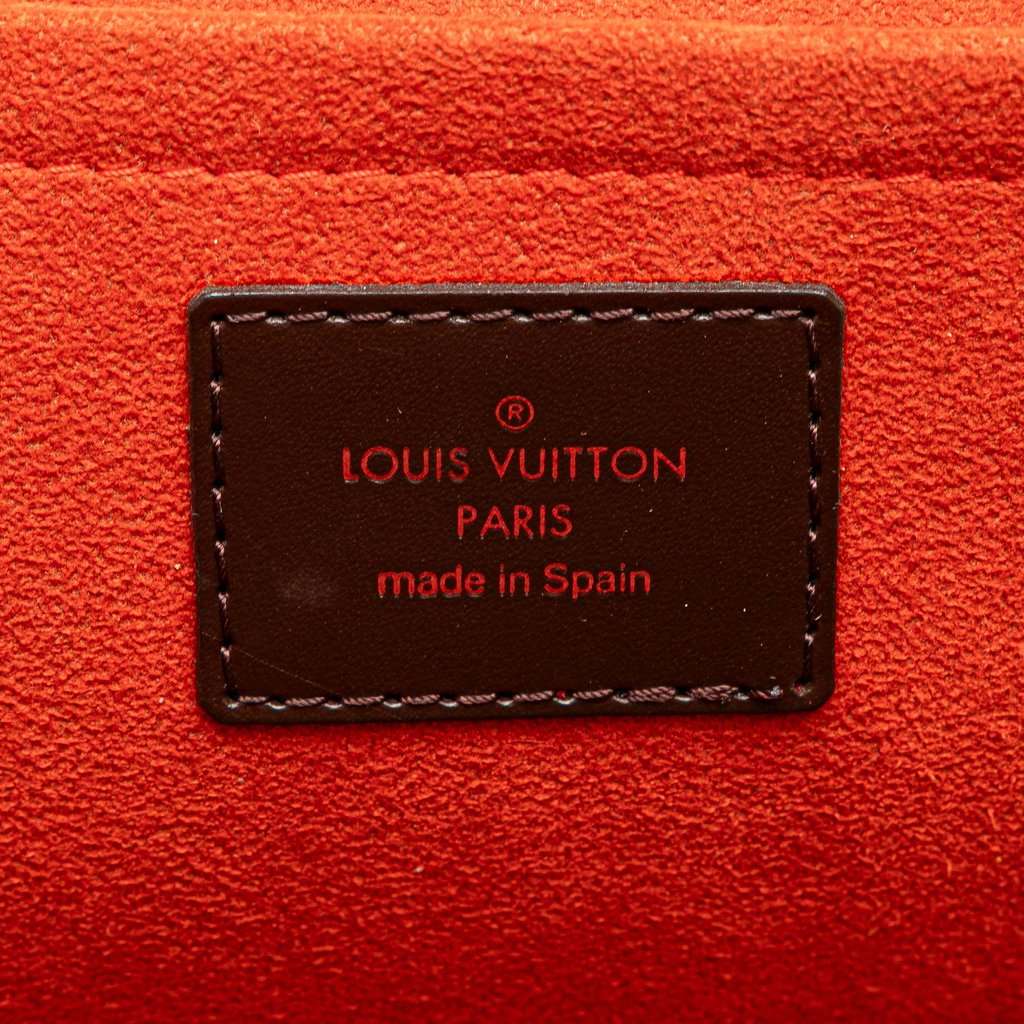 Louis Vuitton Damier Ebene Mini Sarria Brown Canvas Very good - Box View