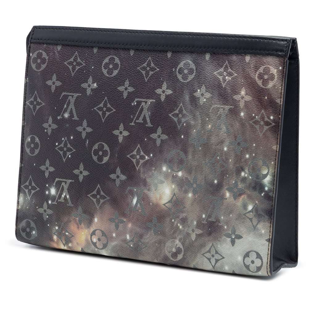 Louis Vuitton Monogram Galaxy Pochette Voyage MM Black Very good - Back View