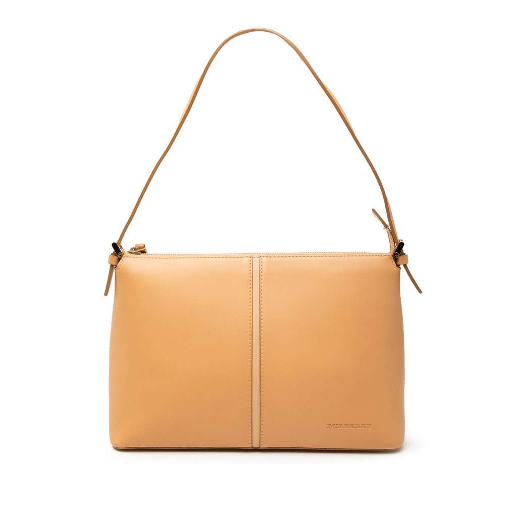 Burberry Leather Shoulder Bag Brown Leather Very good condition - Front View