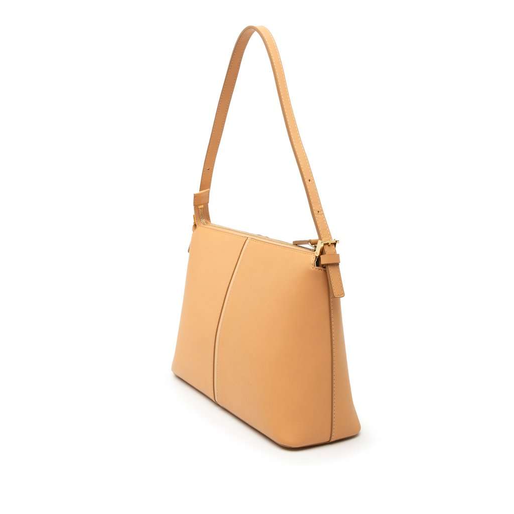 Burberry Leather Shoulder Bag Brown Leather Very good condition - Back View