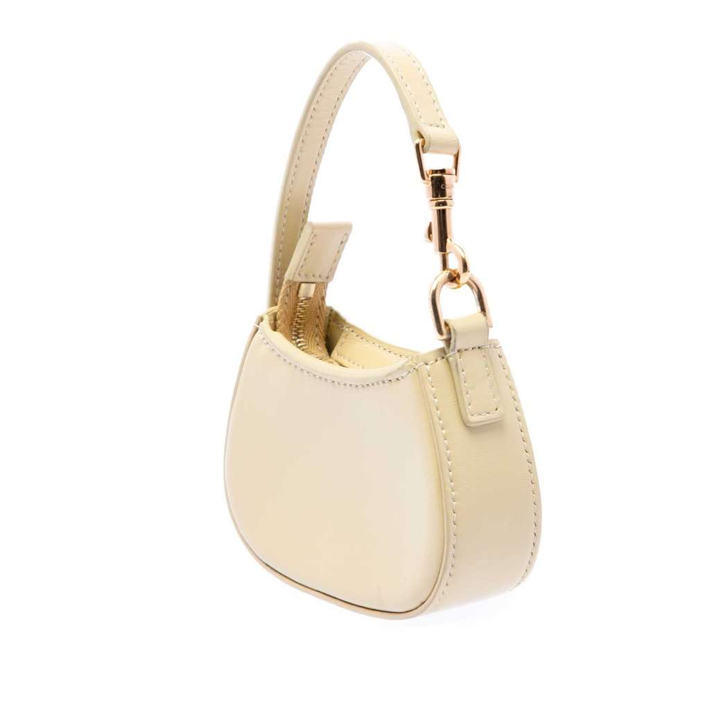Celine Micro Shiny Calfskin Triomphe Tilly Bag Yellow Leather Very good - Back View