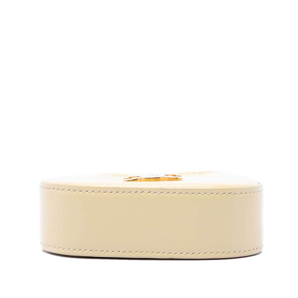 Celine Micro Shiny Calfskin Triomphe Tilly Bag Yellow Leather Very good - Inside View