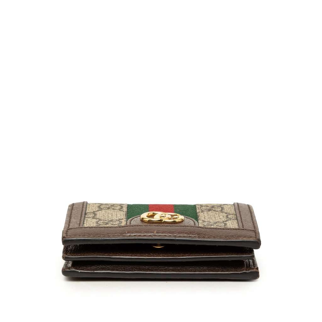 Gucci GG Supreme Web Ophidia Small Wallet Beige Very good - Inside View