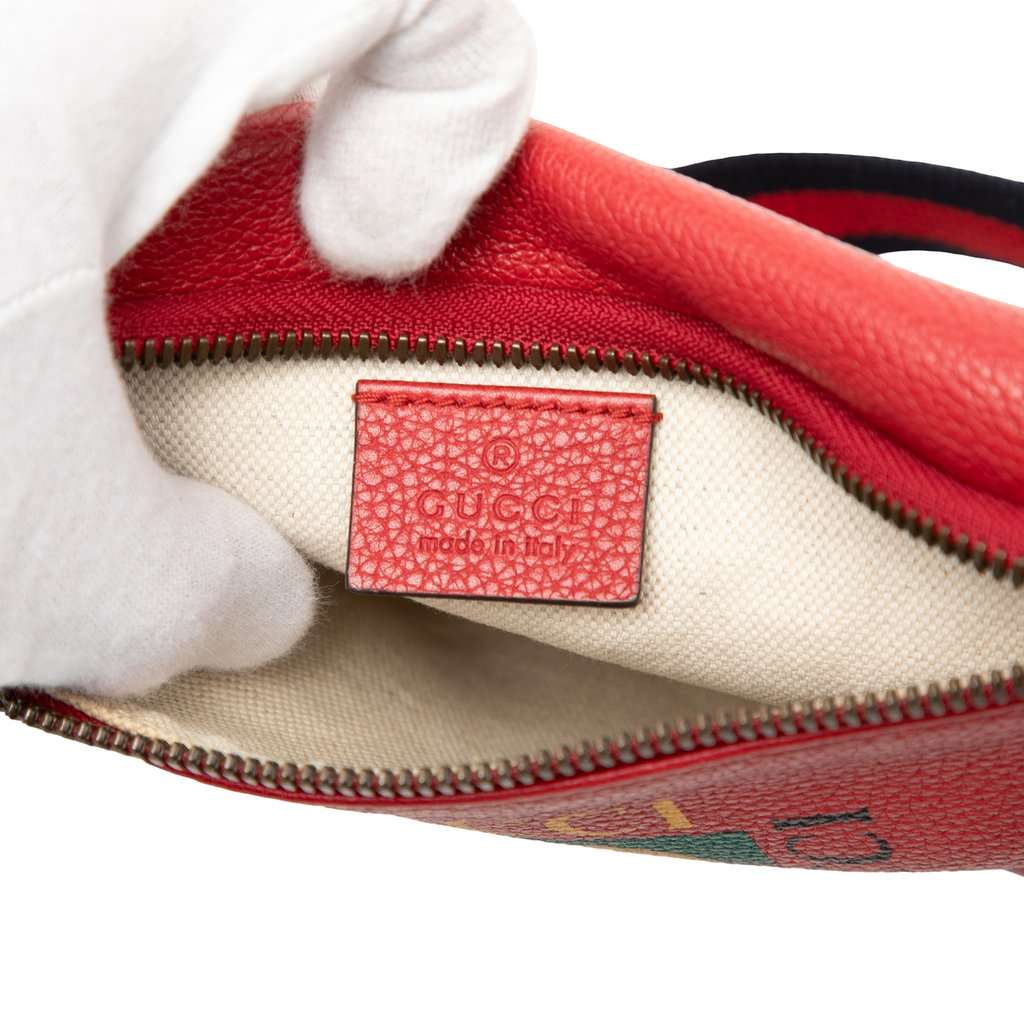 Gucci Small Leather Logo Belt Bag Red Leather Very good - Box View