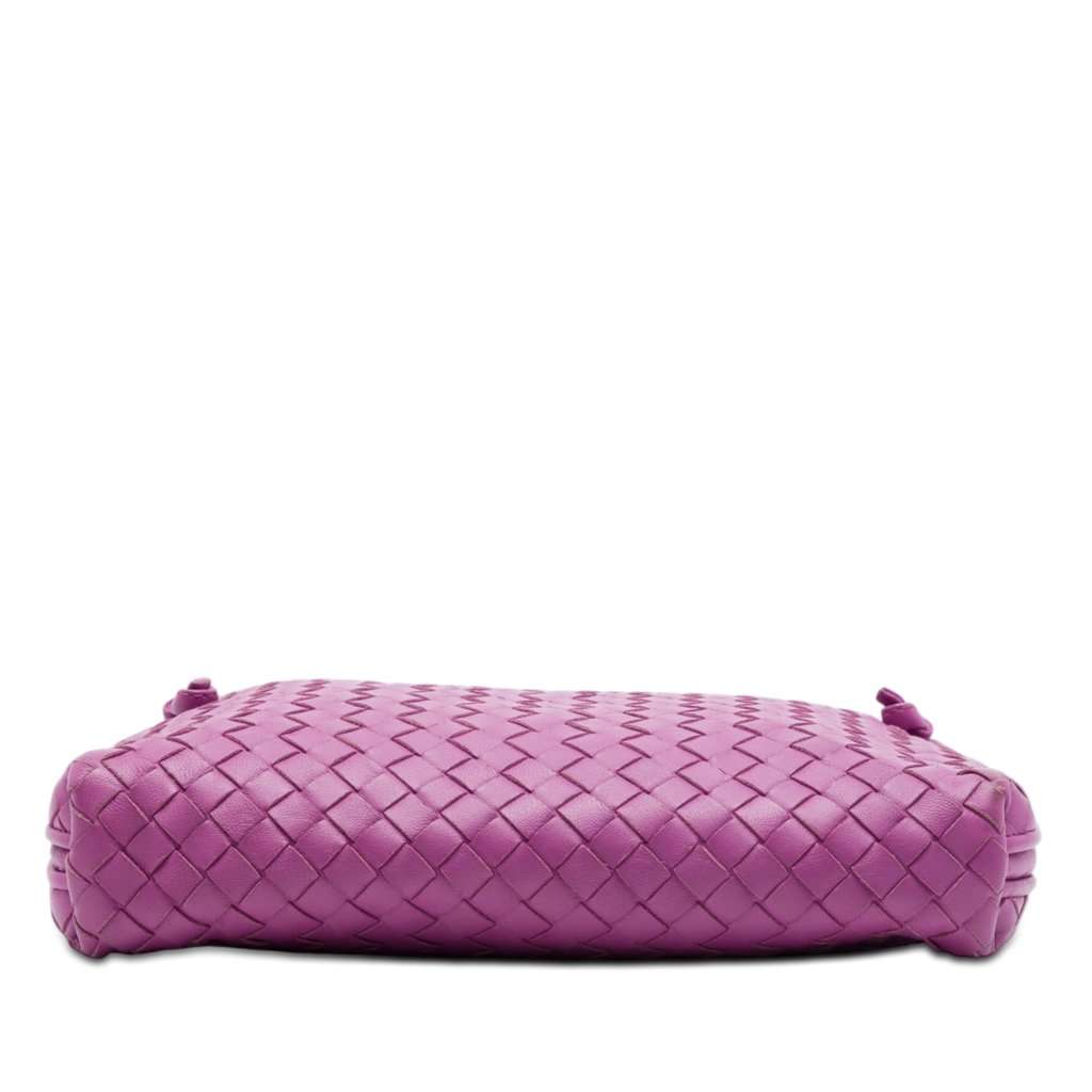 Bottega Veneta Nappa Intrecciato Nodini Crossbody Purple Leather Very good - Inside View