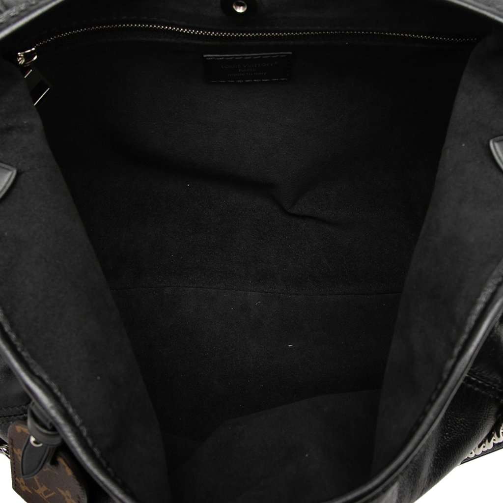 Louis Vuitton Lambskin CarryAll Cargo Vibe PM Black Leather Very good condition - Model View
