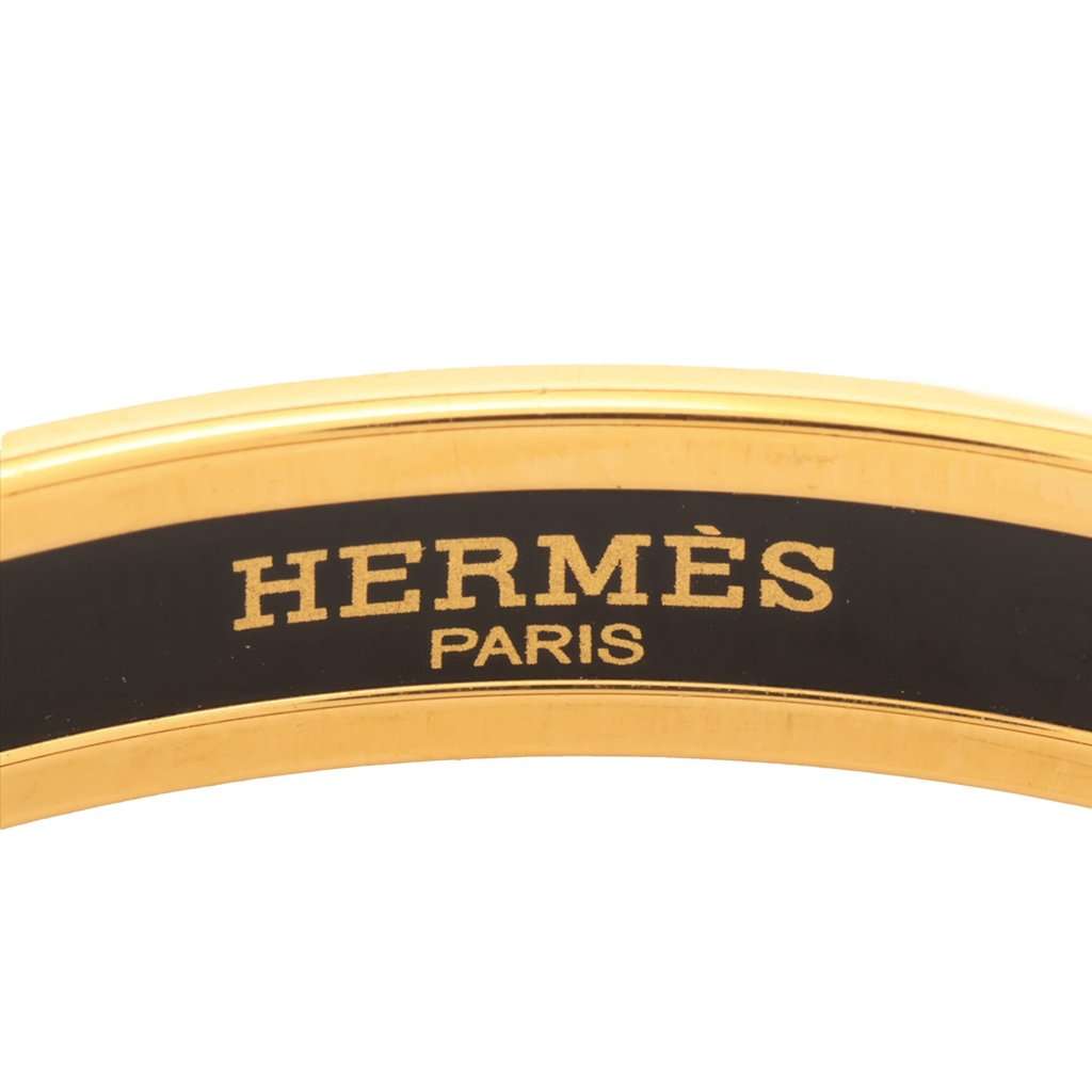 Hermès Narrow Printed Enamel Bangle 65 MultiColor Very good condition - Inside View