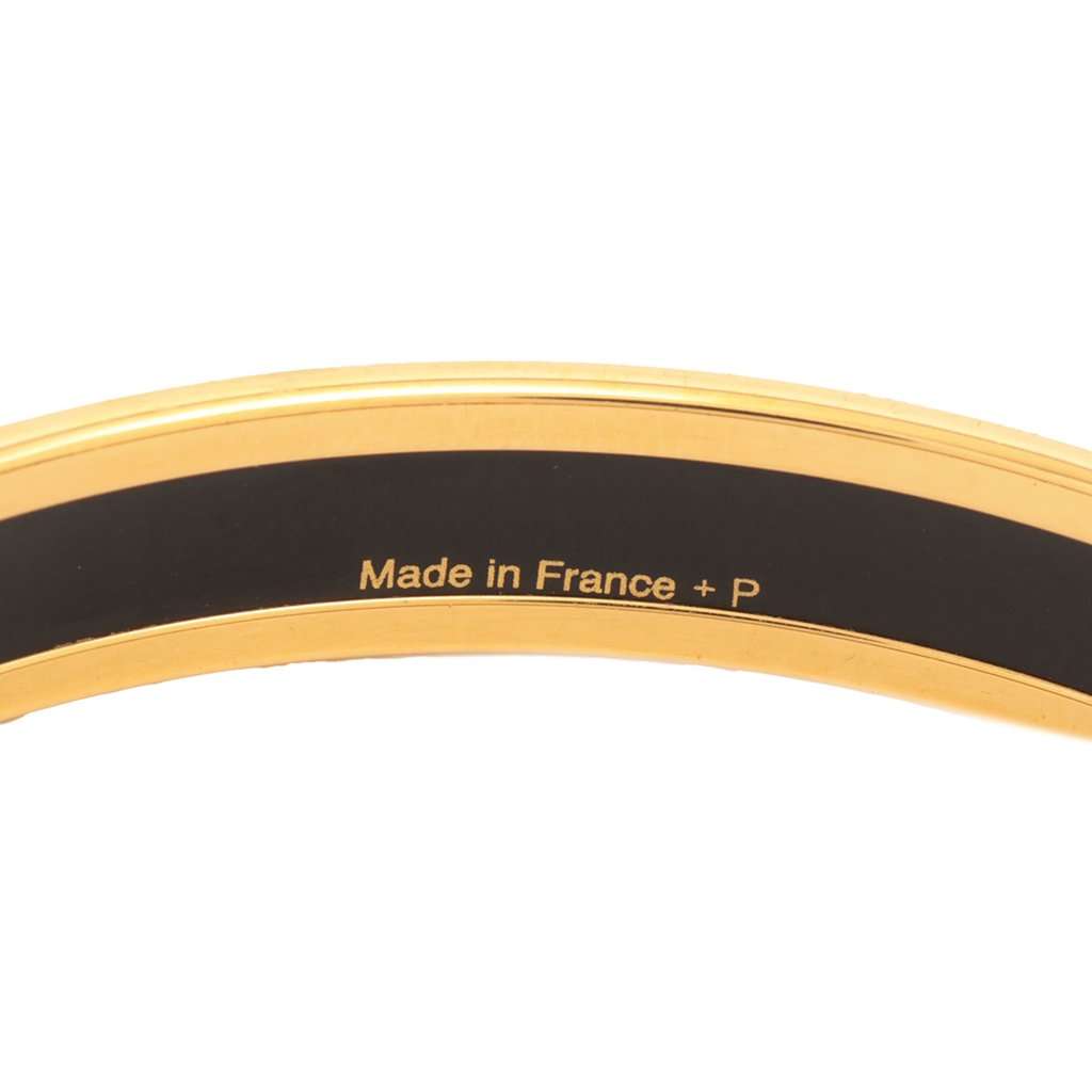 Hermès Narrow Printed Enamel Bangle 65 MultiColor Very good condition - Box View