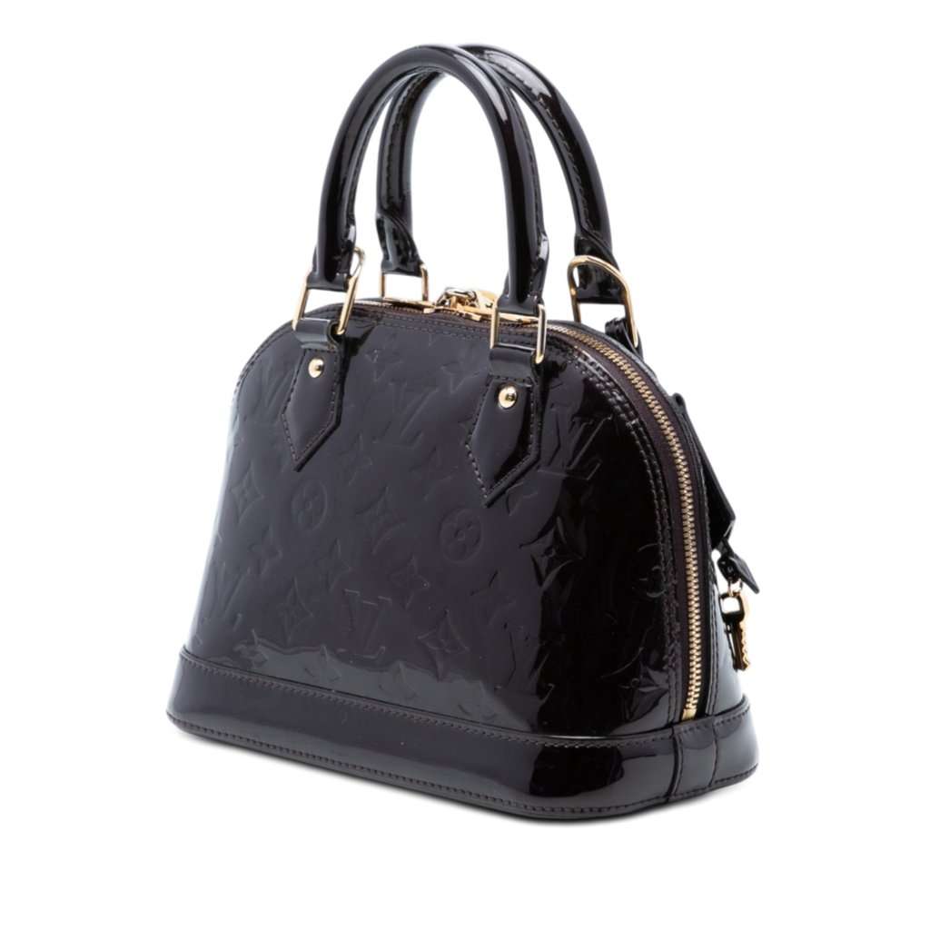 Louis Vuitton Monogram Vernis Alma BB Purple Leather Very good condition - Back View