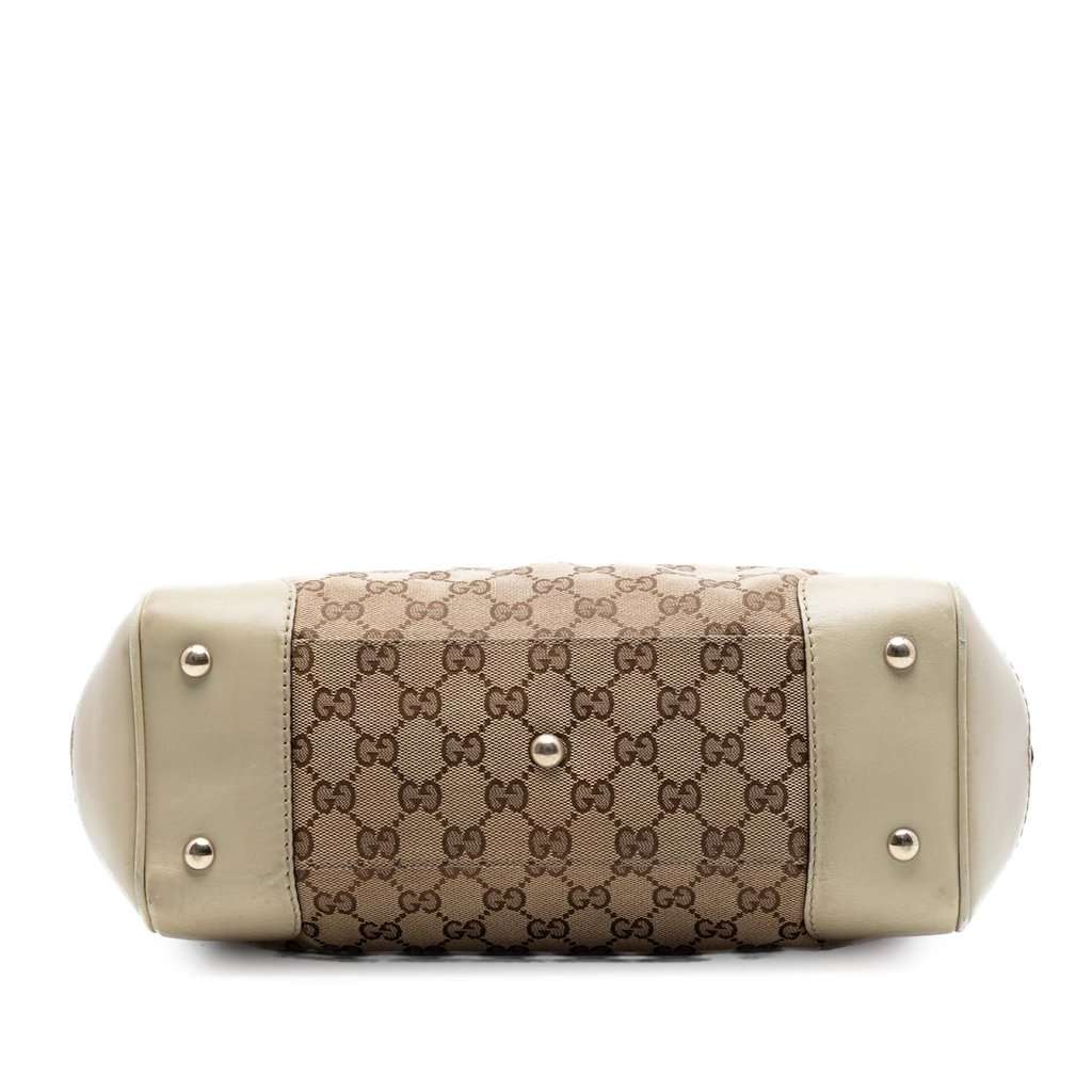 Gucci GG Canvas Web Mayfair Tote Beige Very good condition - Inside View