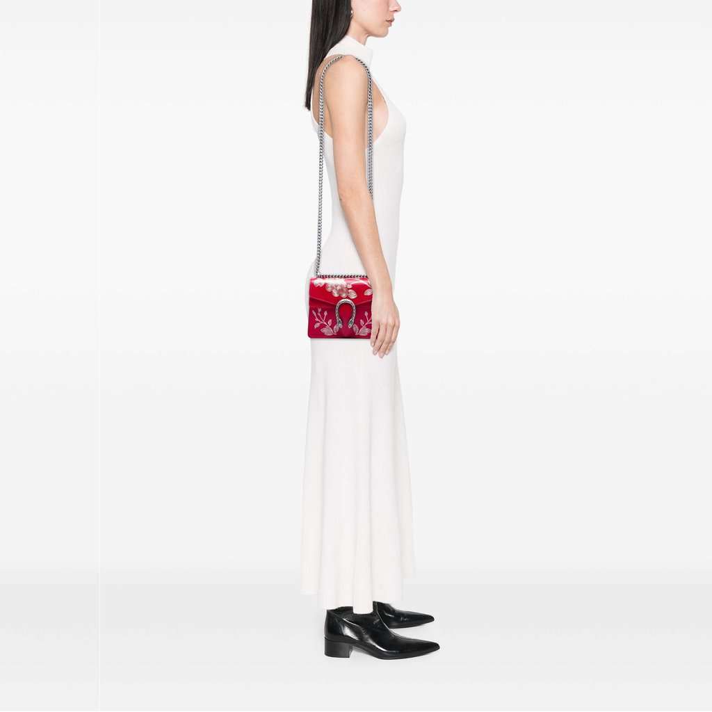 Gucci Limited Edition Chinese New Year Small Leather Dionysus Crossbody Red Leather Very good - Box View