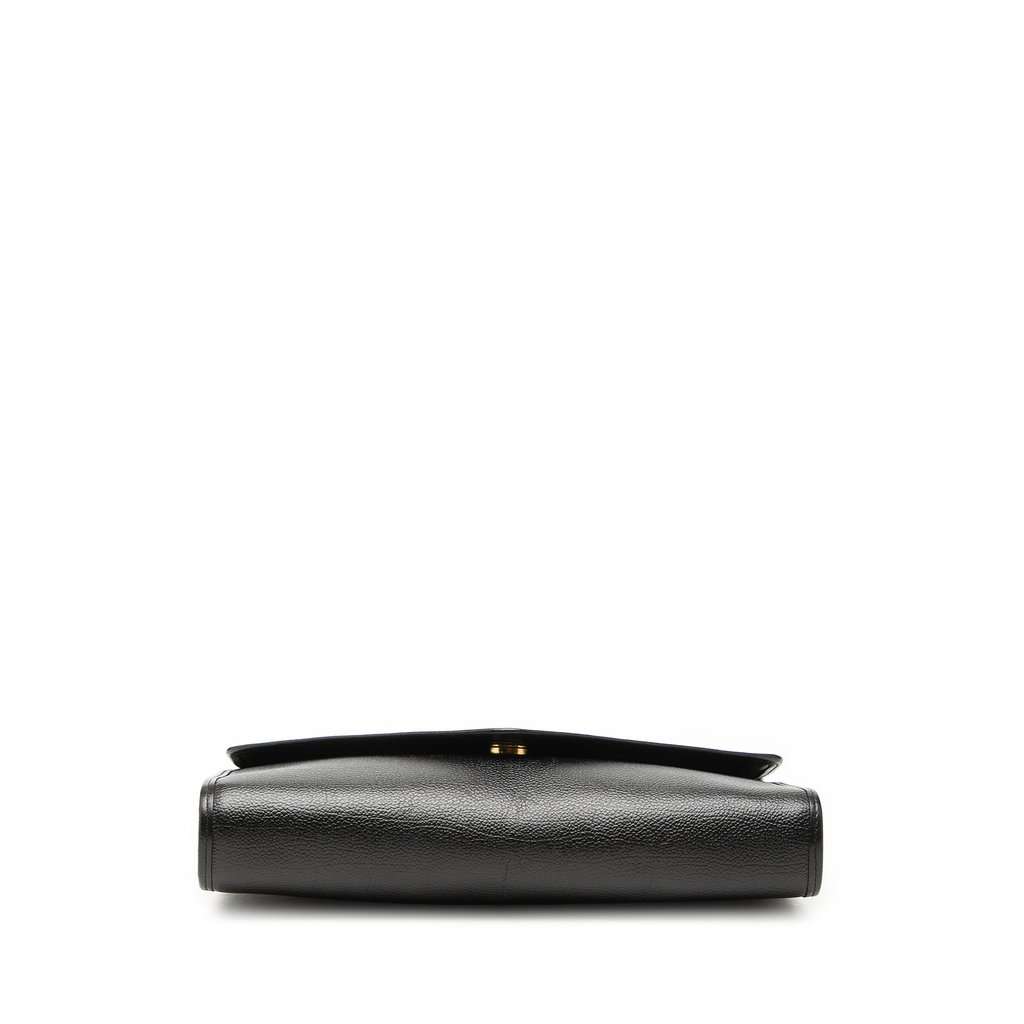 Saint Laurent Grain de Poudre Envelope Clutch Black Leather Very good - Inside View