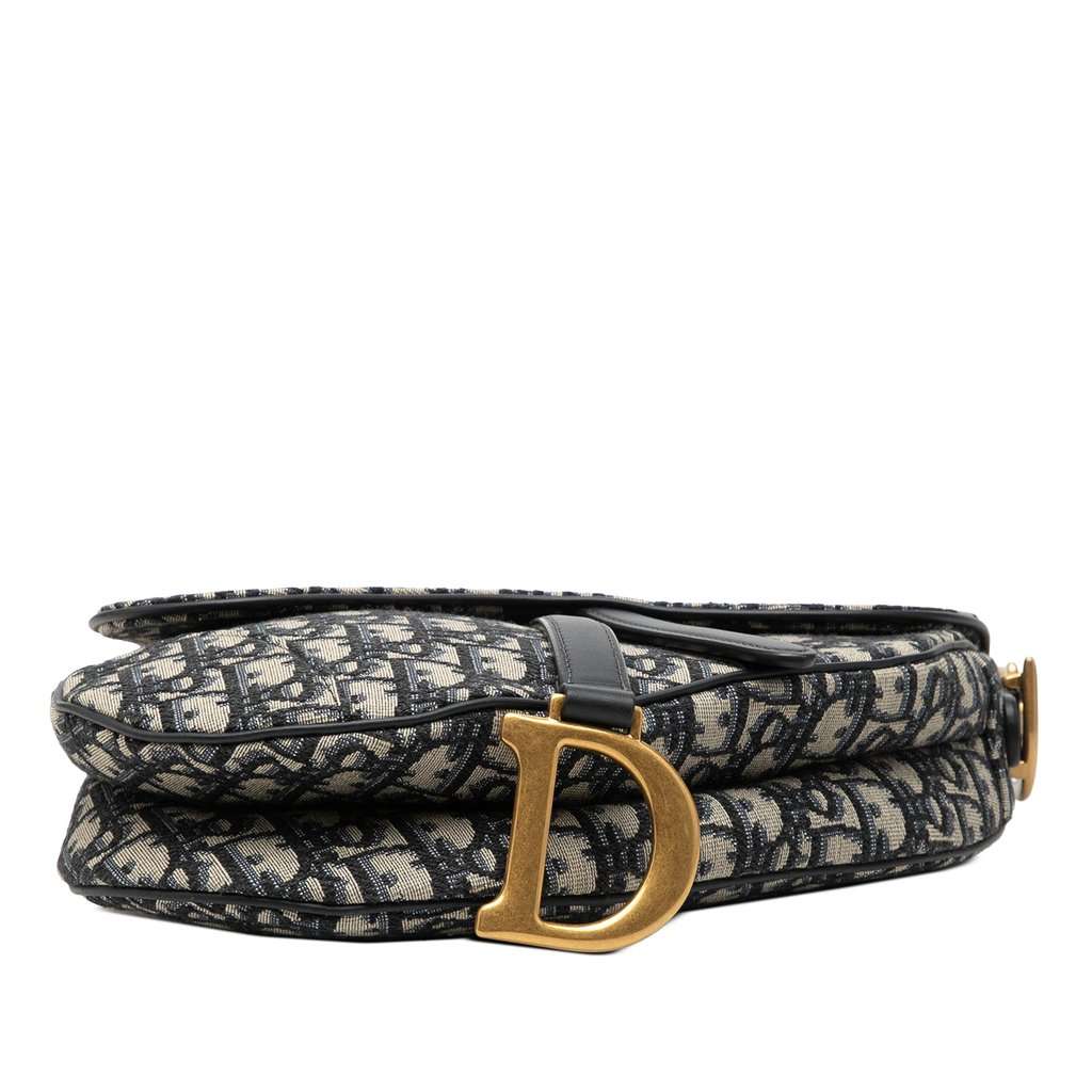 Dior Oblique Canvas Saddle Bag Blue Very good condition - Inside View