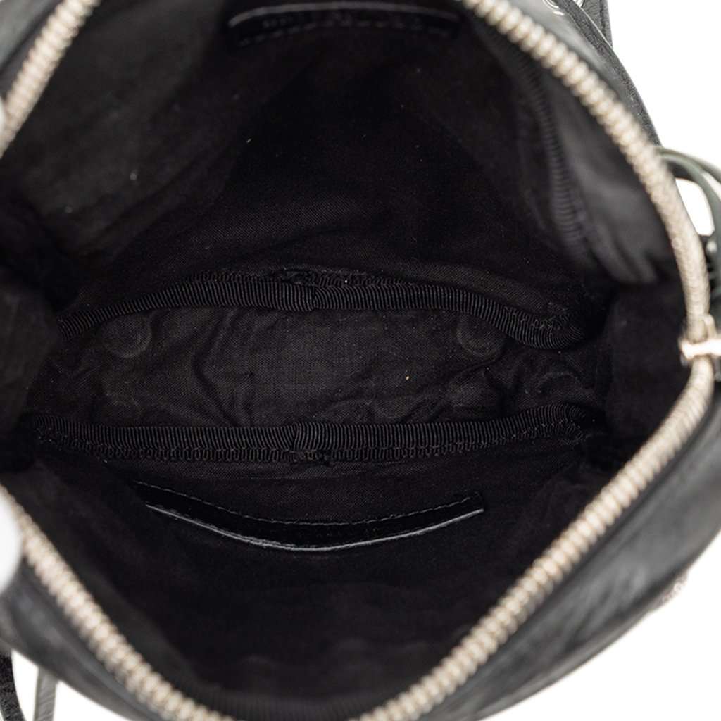 Balenciaga Lambskin Motocross Le Cagole Messenger Bag Black Leather Very good condition - Model View