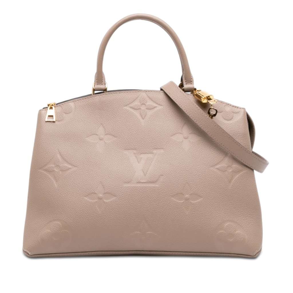 Louis Vuitton Monogram Empreinte Giant Grand Palais Beige Leather Very good - Front View