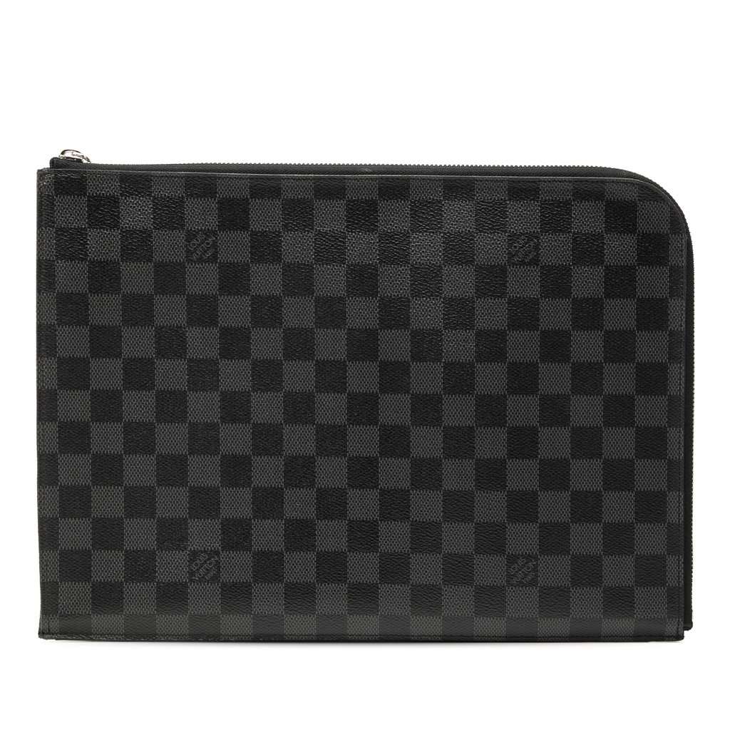 Louis Vuitton Damier Graphite Pochette Jour GM Black Very good - Front View