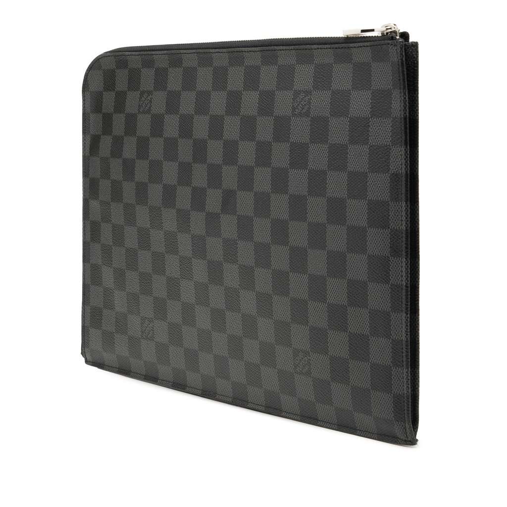 Louis Vuitton Damier Graphite Pochette Jour GM Black Very good - Back View