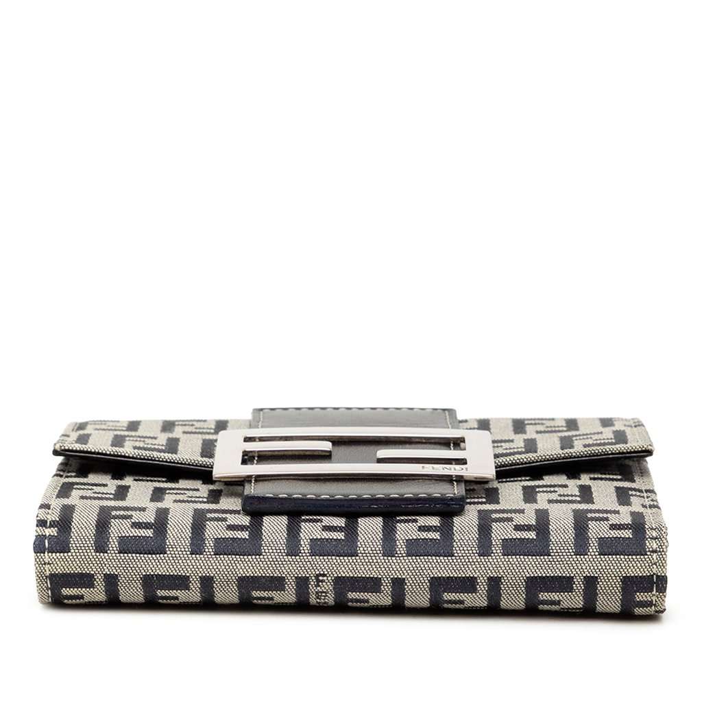 Fendi Zucchino Canvas Trifold Wallet MultiColor Very good - Inside View
