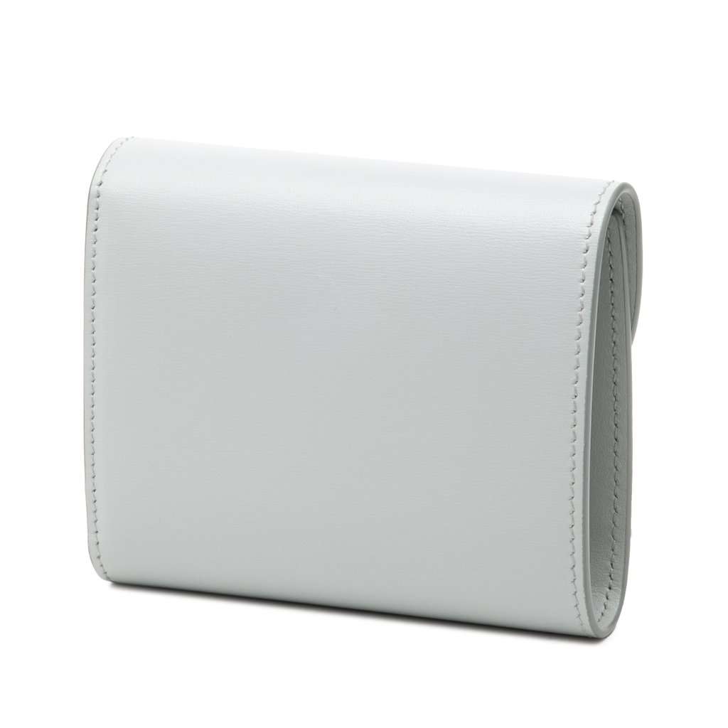Celine Shiny Calfskin Triomphe Flap Small Wallet MultiColor Leather Very good - Back View