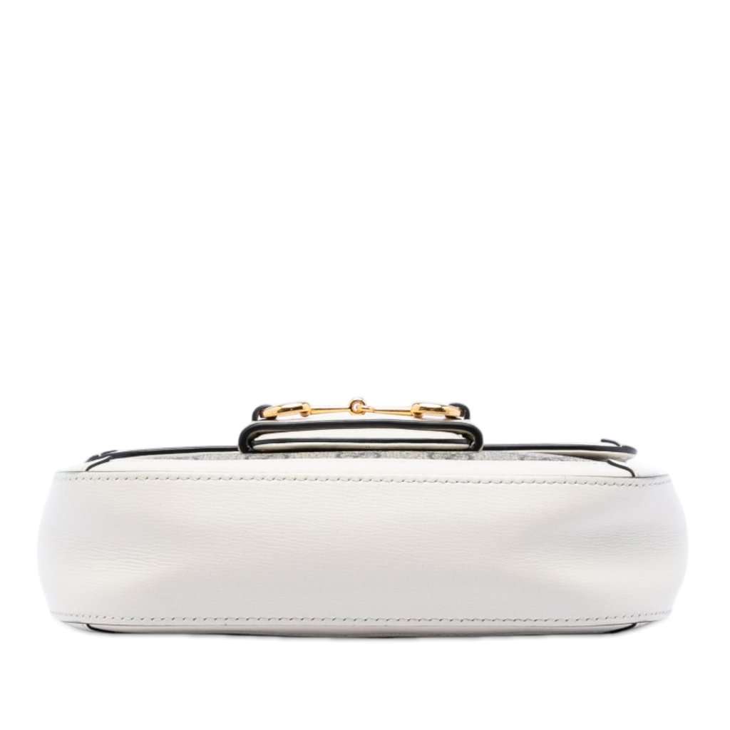 Gucci Small GG Supreme Web Horsebit 1955 Crossbody Beige Very good condition - Inside View