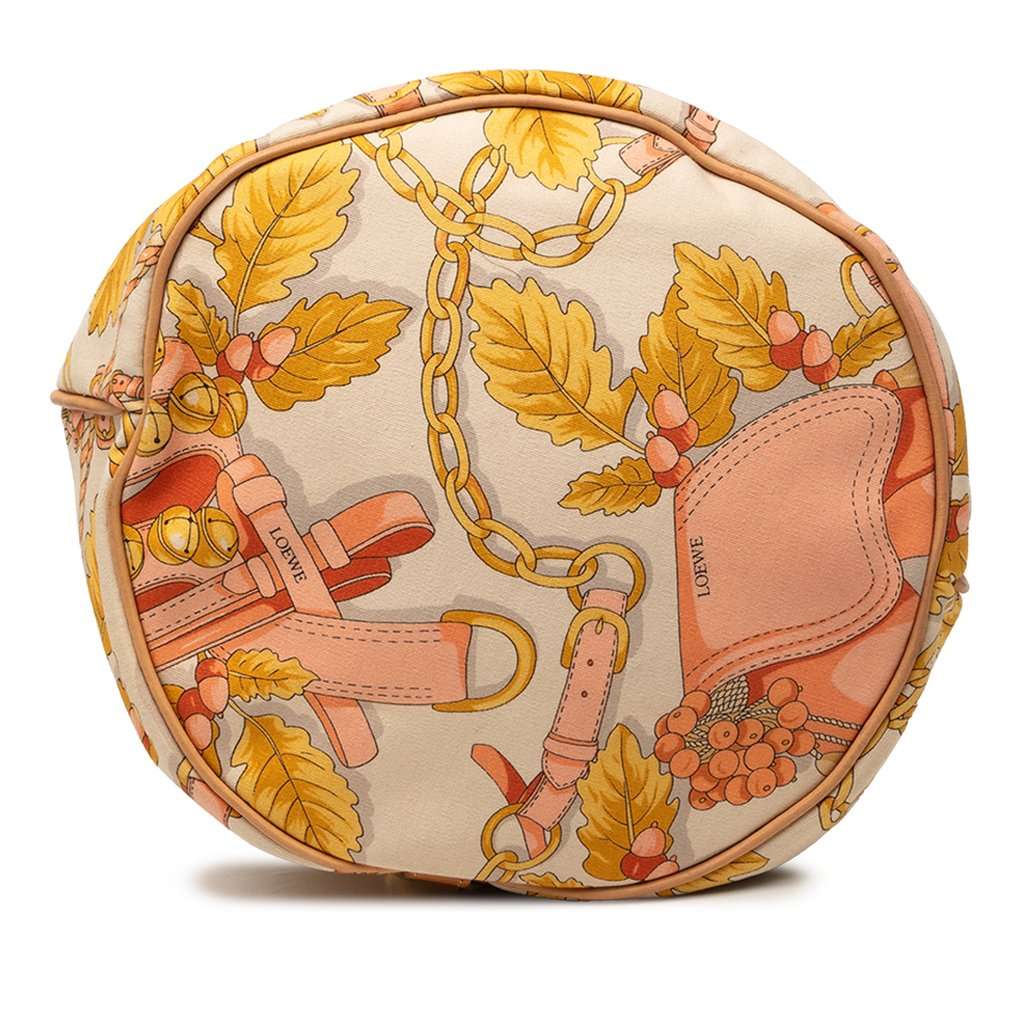LOEWE Botanical Printed Canvas Backpack Beige Very good condition - Inside View