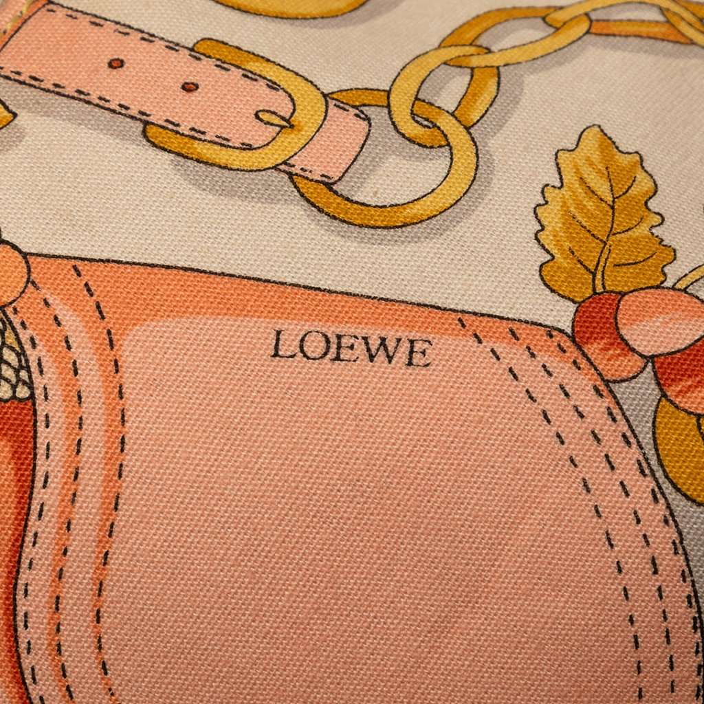 LOEWE Botanical Printed Canvas Backpack Beige Very good condition - Box View